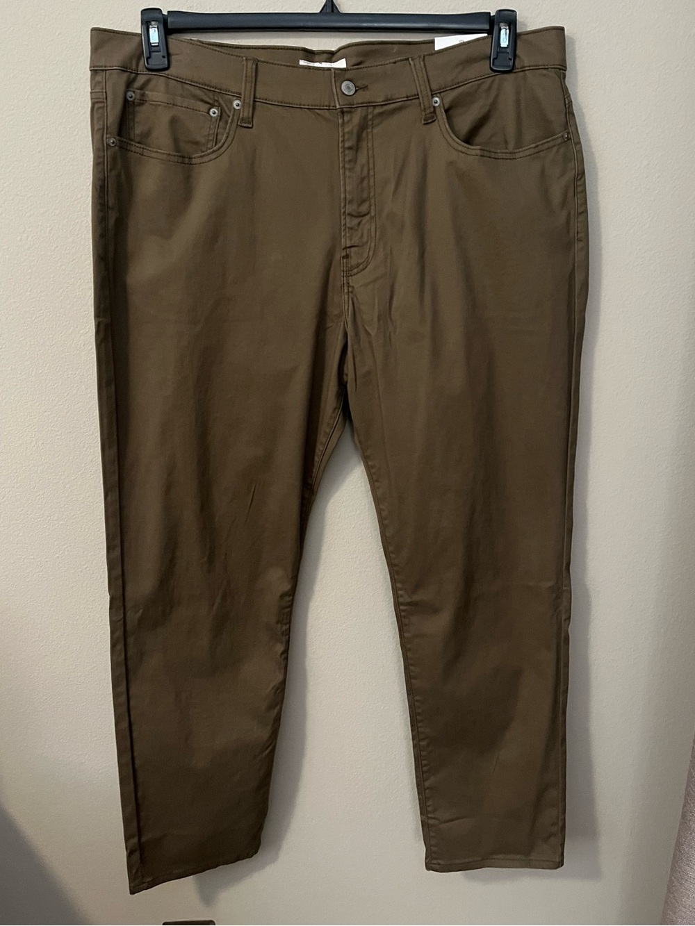Lucky Brand 121 Slim Straight Leg Pants • BARK Brown • Size 40x30 • NWT - Picture 5 of 12